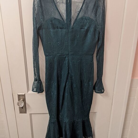 LumiereOlivia Floral Lace Ruffle Midi Dress - Picture 8 of 8